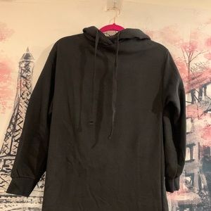 Zara Hooded Sweatshirt Dress